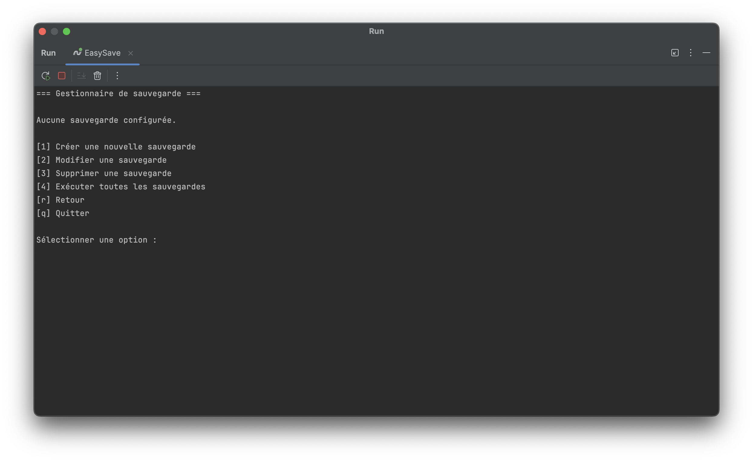 EasySave project screenshot